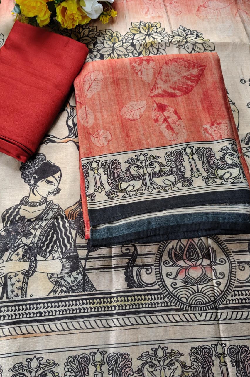 Code 032 – Maheshwari Cotton Unstitched Suit with Dupatta | Soft & Comfortable Summer Wear