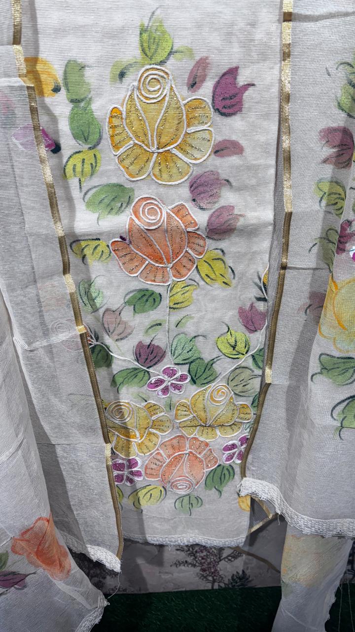 AASAKI 001 Premium Kota Doria Suit Set with Dupatta