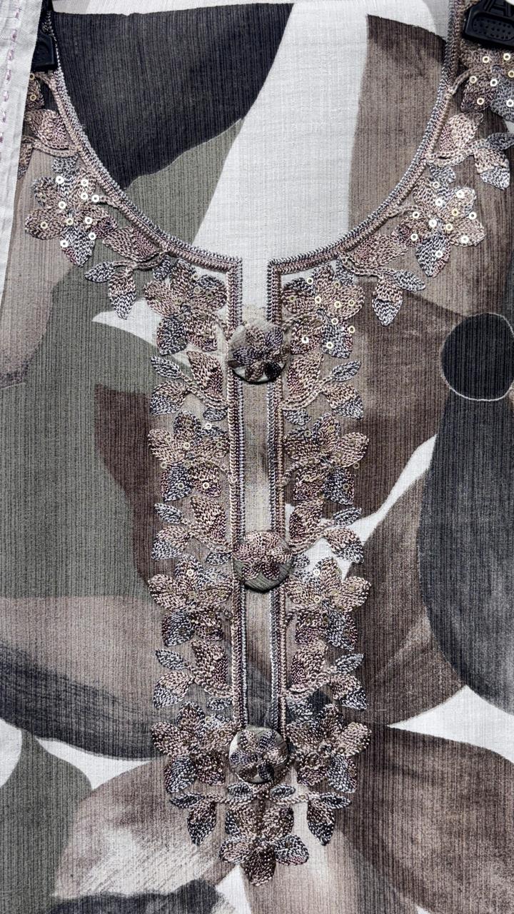 AASAKI 004 Silk Blend Cotton Suit Set with Dupatta