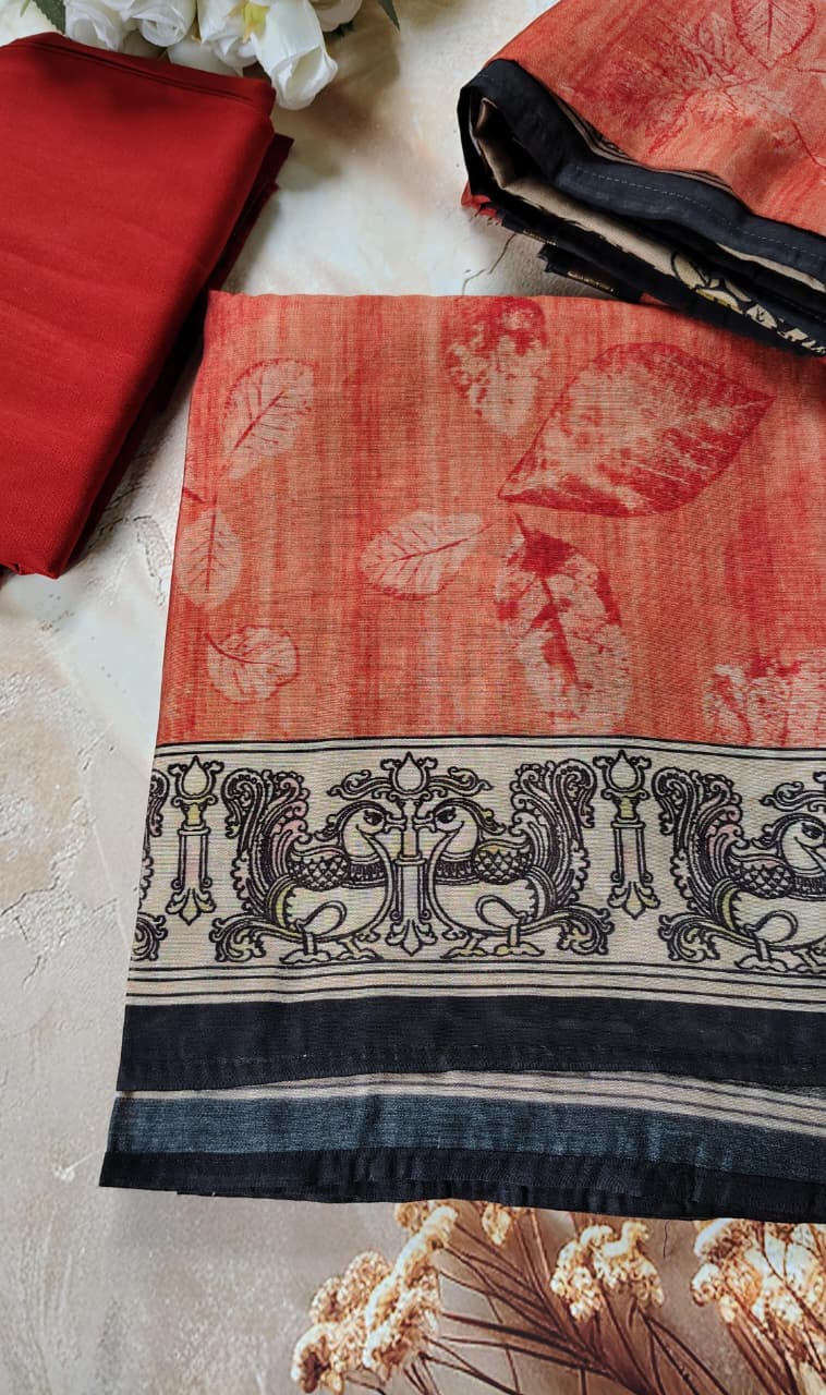 Code 032 – Maheshwari Cotton Unstitched Suit with Dupatta | Soft & Comfortable Summer Wear