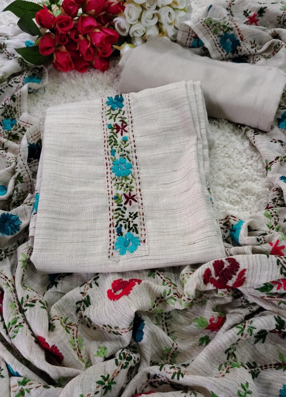 Shop AASAKI 019 Premium Kantha Work Suit Set with dupatta ✨