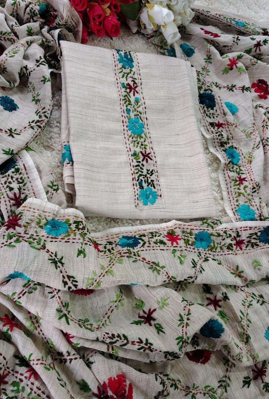 Shop AASAKI 019 Premium Kantha Work Suit Set with dupatta ✨