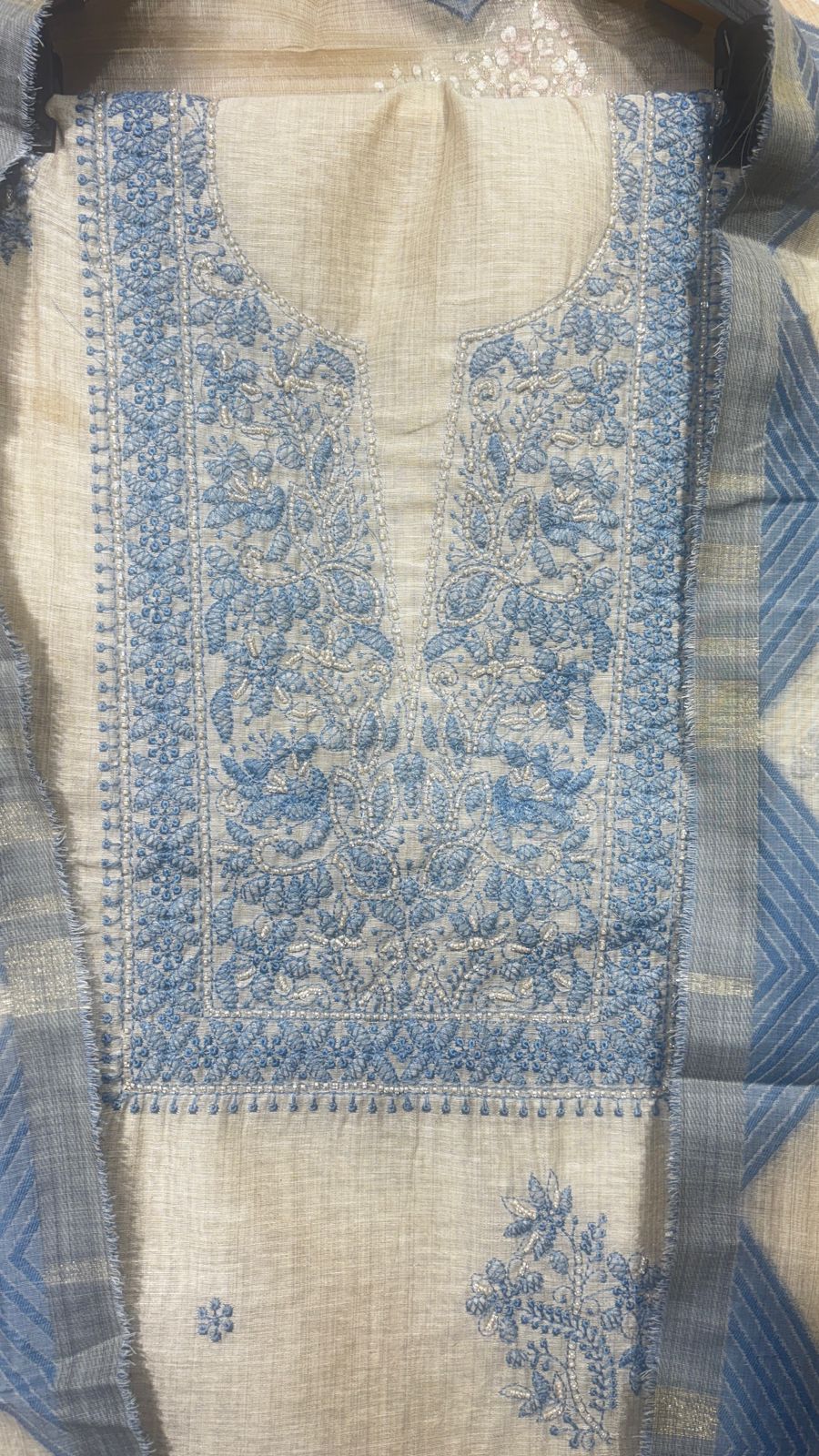 AASAKI Pure Jamdani Suit Set with Dupatta | Code 013