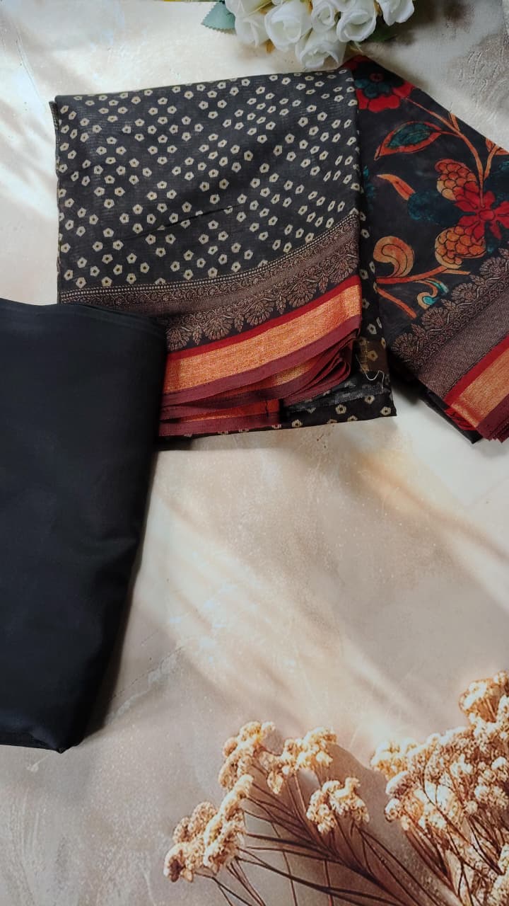 Code 031 – Premium Maheshwari Cotton Unstitched Suit with Designer Dupatta